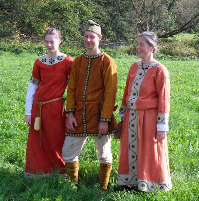 v.l.n.r: Adela, Radulf und Plektrud